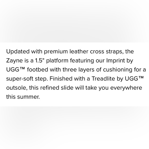 UGG BRAND NEW SIZE 10 W ZAYNE CROSSBAND LEATHER SLIDE SANDALS - Picture 13 of 14
